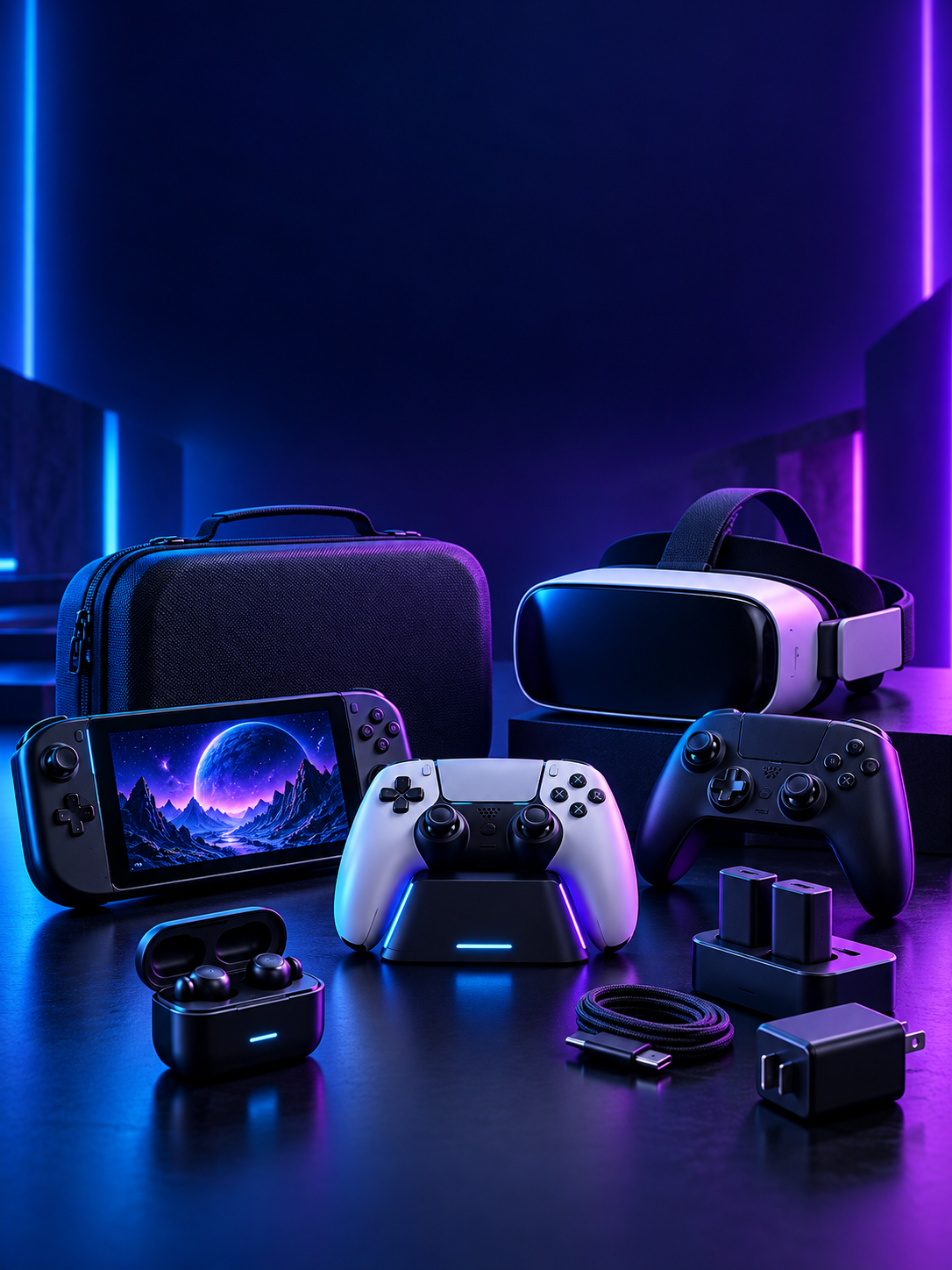 Gaming accessories for Nintendo Switch, PlayStation, Xbox, VR and handheld devices