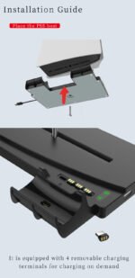 2 in 1 Dual Charging Dock and Holder for PS5 Console&Controller - Image 11