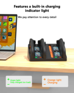 Horizontal 4 in 1 Charging Dock for Nintendo Switch 2 Joy-Con - Image 13