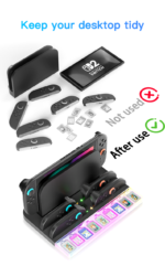 LED Charging Dock with Game Card Storage for Nintendo Switch 2 - Image 8