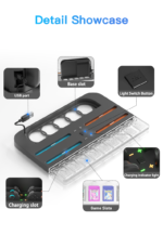 LED Charging Dock with Game Card Storage for Nintendo Switch 2 - Image 12