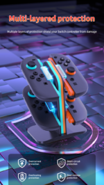 4-Slot Upright Charging Dock for Nintendo Switch 2 Joy-Con - Image 11