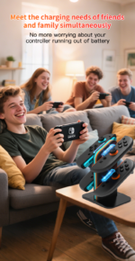 4-Slot Upright Charging Dock for Nintendo Switch 2 Joy-Con - Image 12