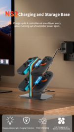 4-Slot Upright Charging Dock for Nintendo Switch 2 Joy-Con - Image 8