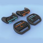 Racing Wheels & Hand Grips Combo Set for Nintendo Switch 2 Joy-Con - Image 3