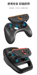 Racing Wheels & Hand Grips Combo Set for Nintendo Switch 2 Joy-Con - Image 13
