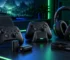 Xbox compatible accessories with controllers, rechargeable batteries, charging dock, headset, case and USB cable